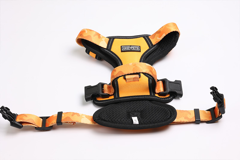 OKEYPETS - Harnais personnalisé pour chien d'assistance, anti-traction, réfléchissant, avec sangles sublimées. 11