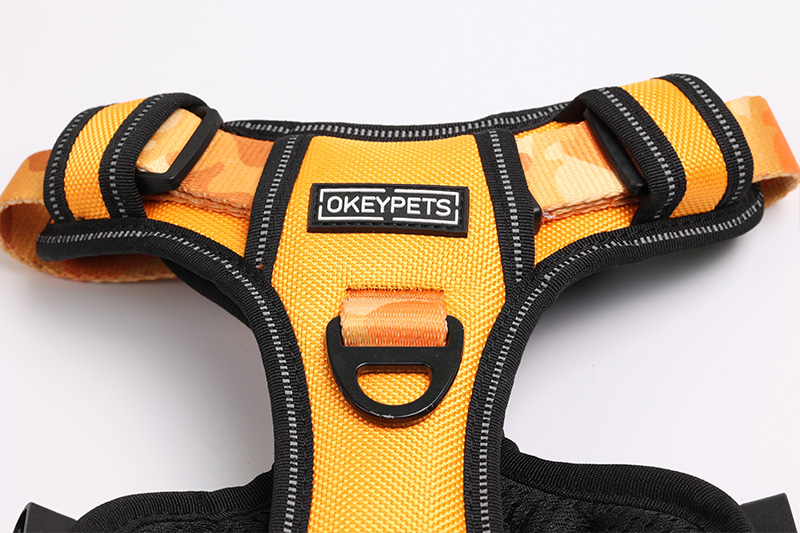 OKEYPETS - Harnais personnalisé pour chien d'assistance, anti-traction, réfléchissant, avec sangles sublimées. 10
