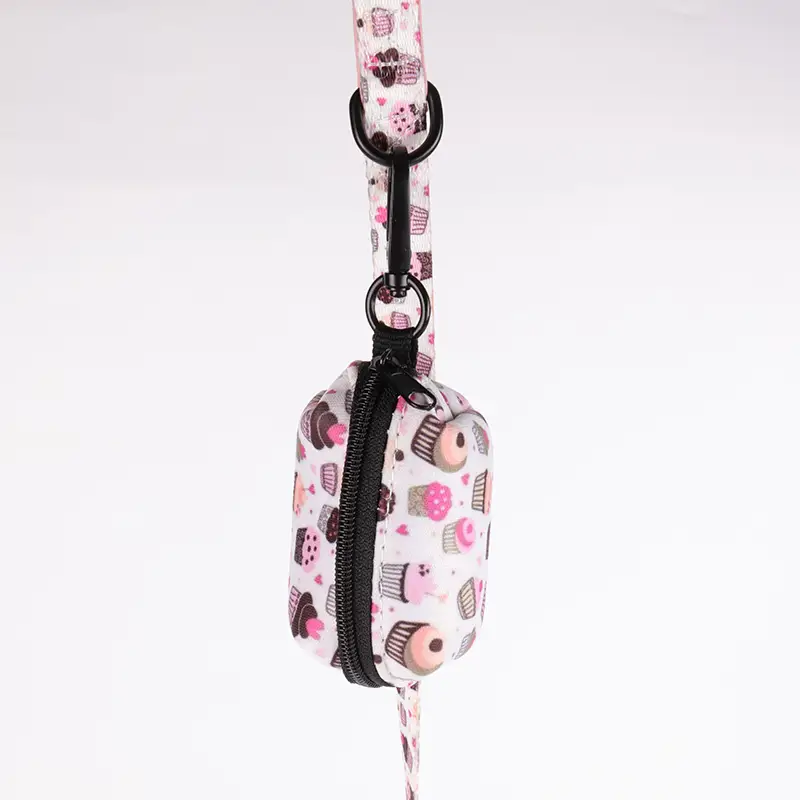 OKEYPETS - OKEYPETS Manufacture Supply Håndfri Affaldsbærer Neopren Hundeaffaldsposeholder Til Snor Hundeaffaldsposeholder 1