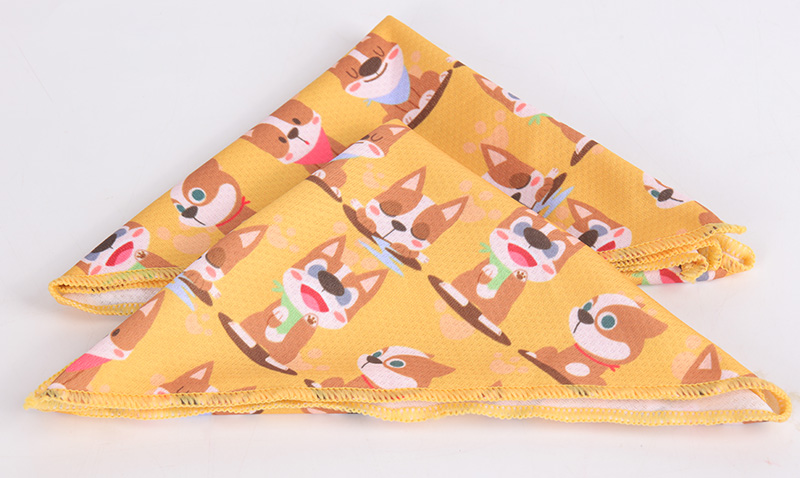OKEYPETS - OKEYPETS Foulard coloré pour chien, impression par sublimation avec logo personnalisé, réversible, bandana pour animal de compagnie 10
