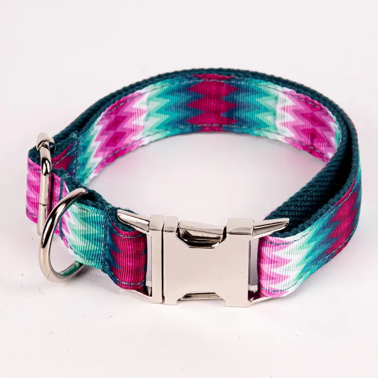 OKEYPETS - Rantai Kolar Anjing OKEYPETS Gesper Lepas Pantas Anyaman Lembut Tahan Lama Anyaman Corak Bergaya Diperibadikan Kolar Anjing Secara Pukal Kolar Haiwan Peliharaan 1