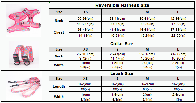 OKEYPETS - Professzionális gyártás, egyedi tervező, divatos, új, puha hálós neoprén gyorskioldású nyakörv, láncos póráz, kutyahám, puha hálós kisállat nyakörv póráz/kutyahám készlet 11