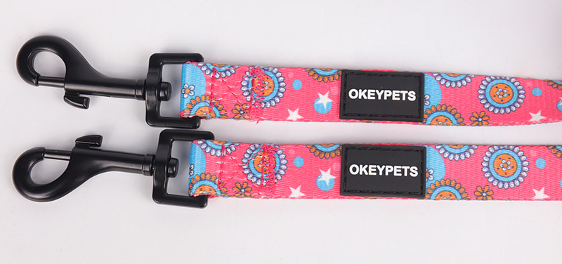 OKEYPETS - Professzionális gyártás, egyedi tervező, divatos, új, puha hálós neoprén gyorskioldású nyakörv, láncos póráz, kutyahám, puha hálós kisállat nyakörv póráz/kutyahám készlet 13