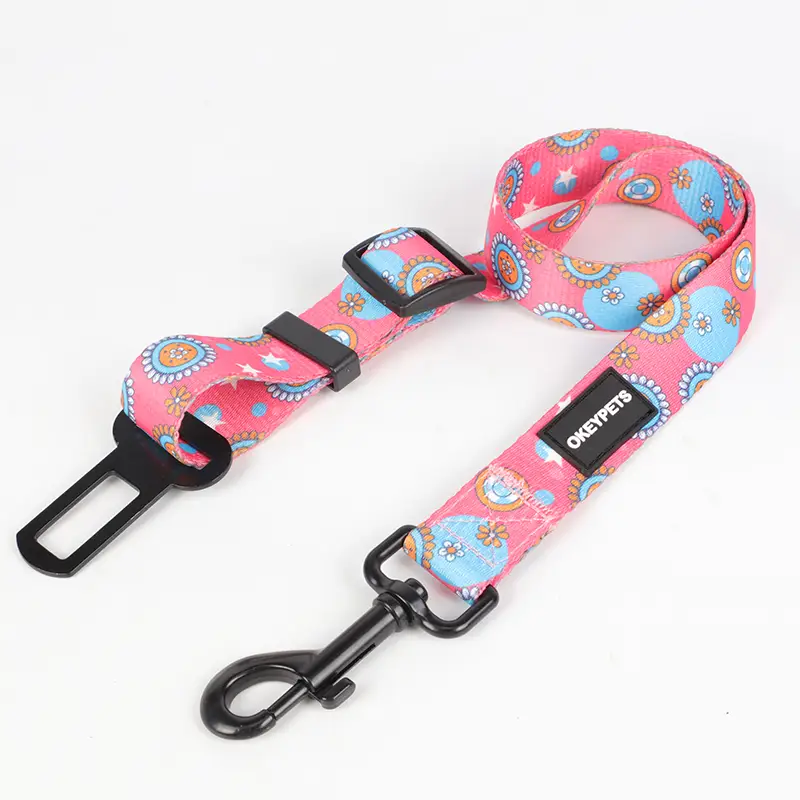 OKEYPETS - OKEYPETS Private Label Adjustable Heavy Duty Protection Safety Leads Durable Dog Leash For The Car All products 1