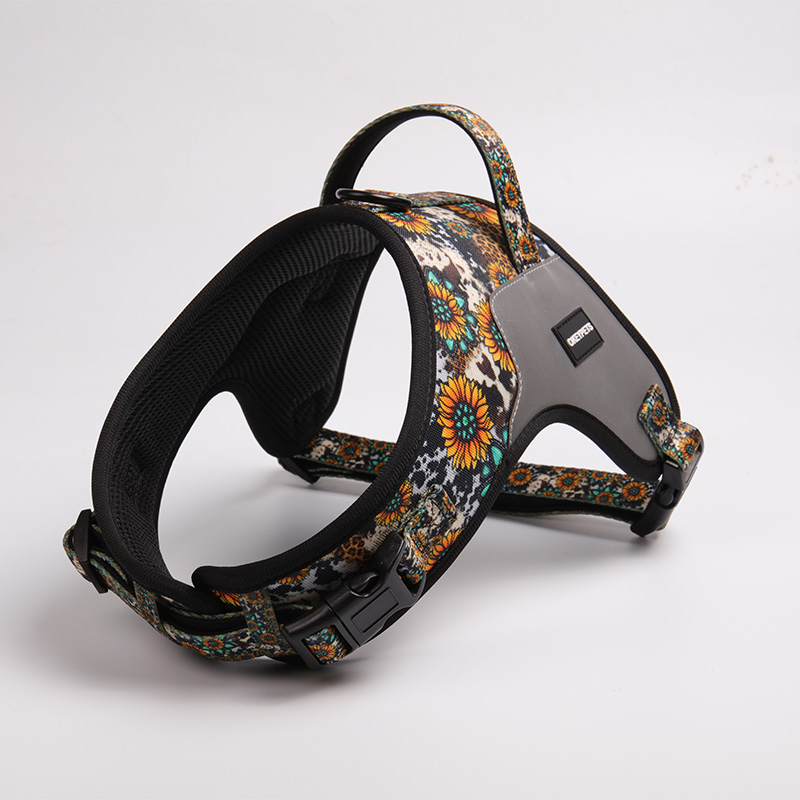 OKEYPETS - Harnais pour chien CustomSoft Mesh anti-traction, harnais en tissu Oxford, harnais réfléchissant pour chien 10