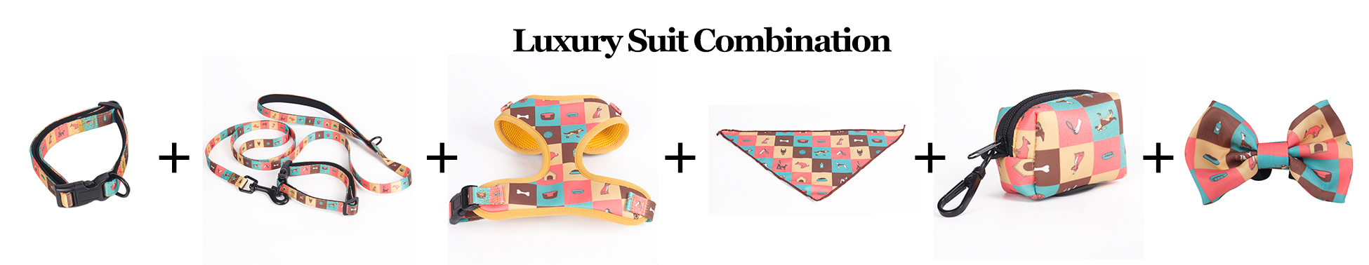 Ensemble de harnais de luxe personnalisé en polyester pour chien OKEYPETS 6