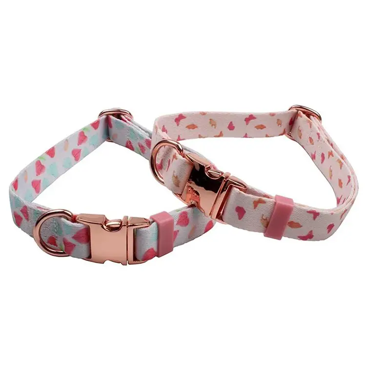 OKEYPETS - OKEYPETS Unikalny wzór, wytrzymała obroża dla szczeniaka z klamrami, obroża łańcuszkowa z nadrukiem na zamówienie, obroża dla psa 1