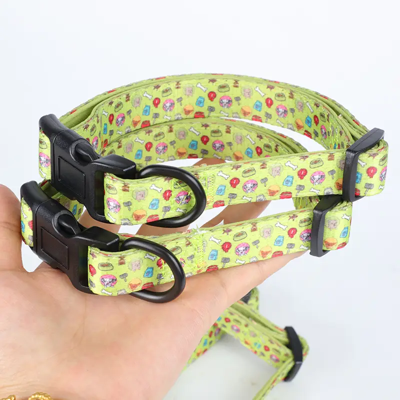 OKEYPETS - OKEYPETS Personalized Print Logo Pattern Fashion Safety Sublimation Custom Dog Collar With Buckle Neoprene Dog Collar 1
