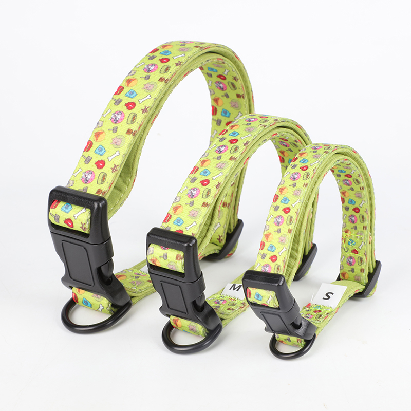 OKEYPETS - OKEYPETS Personalized Print Logo Pattern Fashion Safety Sublimation Custom Dog Collar With Buckle Neoprene Dog Collar 9