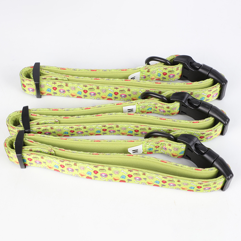OKEYPETS - OKEYPETS Personalized Print Logo Pattern Fashion Safety Sublimation Custom Dog Collar With Buckle Neoprene Dog Collar 11