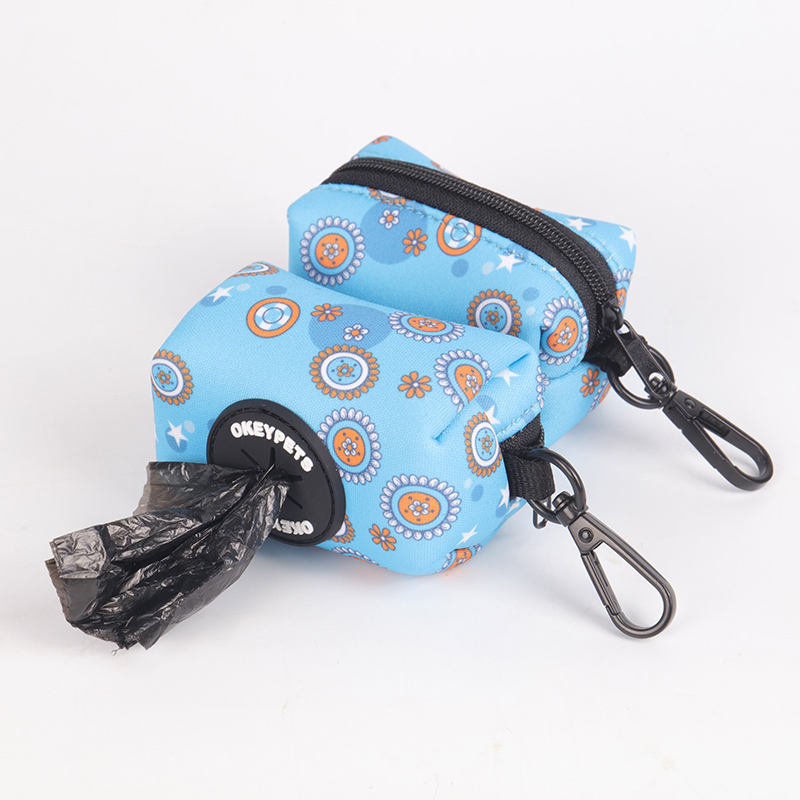 OKEYPETS - OKEYPETS Design Distributore portatile di sacchetti per escrementi di cane in neoprene Porta sacchetti per escrementi di cane Porta sacchetti per escrementi di cane 10