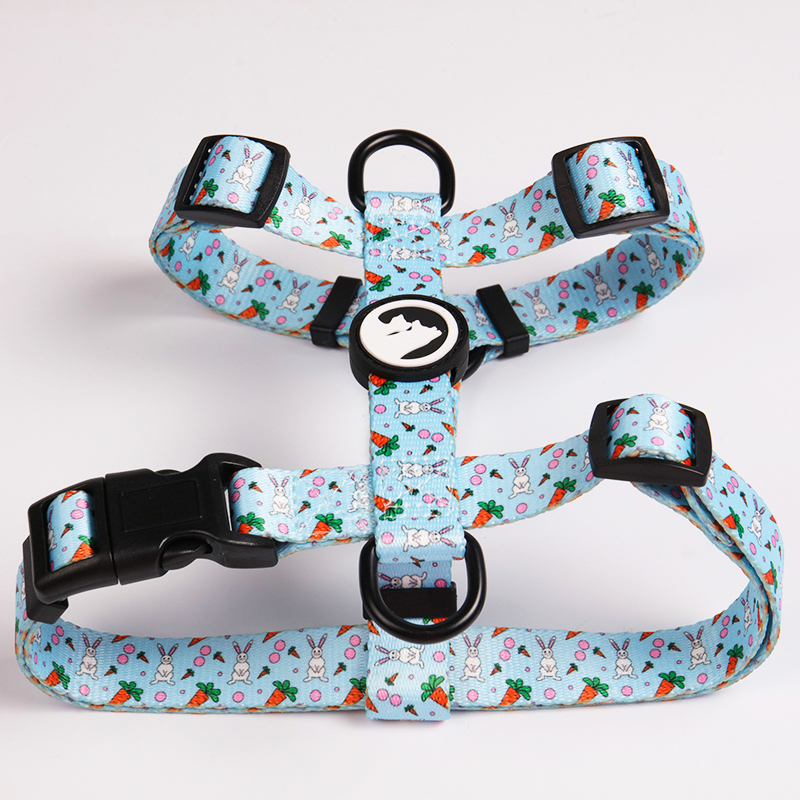 Harnais pour chien anti-fugue, résistant et réglable, coloré, de qualité supérieure, personnalisable, en polyester. 8