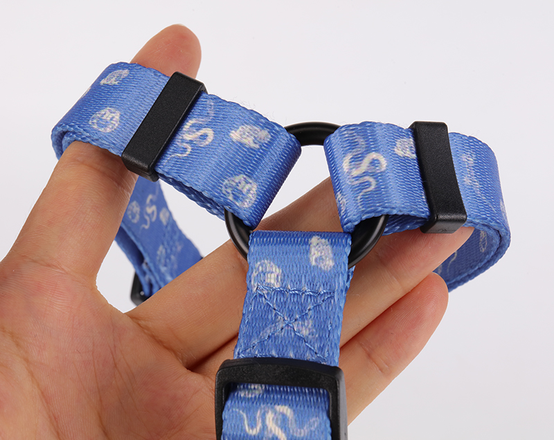 Harnais pour chien OKEYPETS, design personnalisé, ajustable, en polyester doux et confortable, avec sangle en polyester colorée. 11