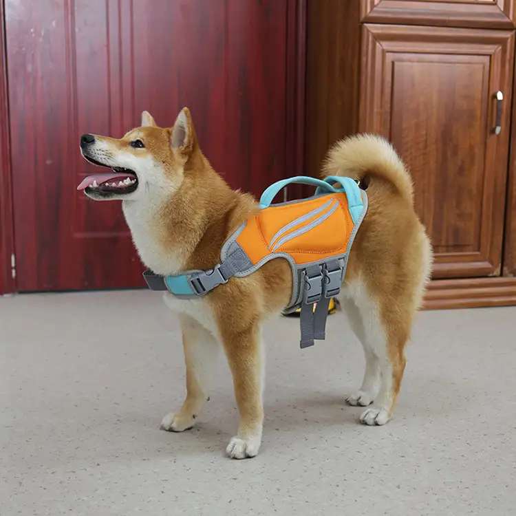 OKEYPETS - OKEYPETS Vendita calda Vestiti Galleggianti Cinghie adesive resistenti Giubbotto traspirante Giubbotto di salvataggio riflettente estivo per cani da compagnia Giubbotto di salvataggio per animali domestici 1