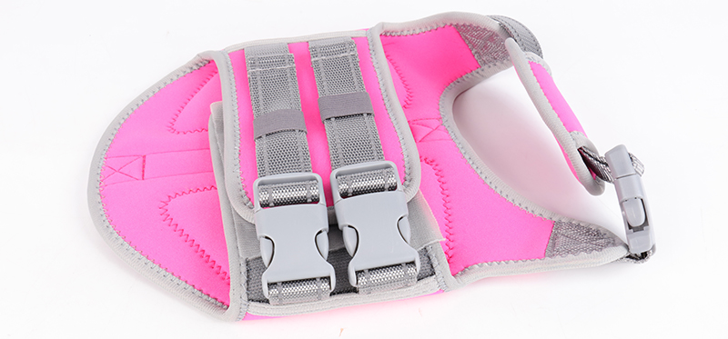 OKEYPETS - OKEYPETS Durable Dog Lifesaver Designs Quick-Release Buckles Waterpoof Safety Neoprene Pets Dog Life Jackets Pet Harness 14