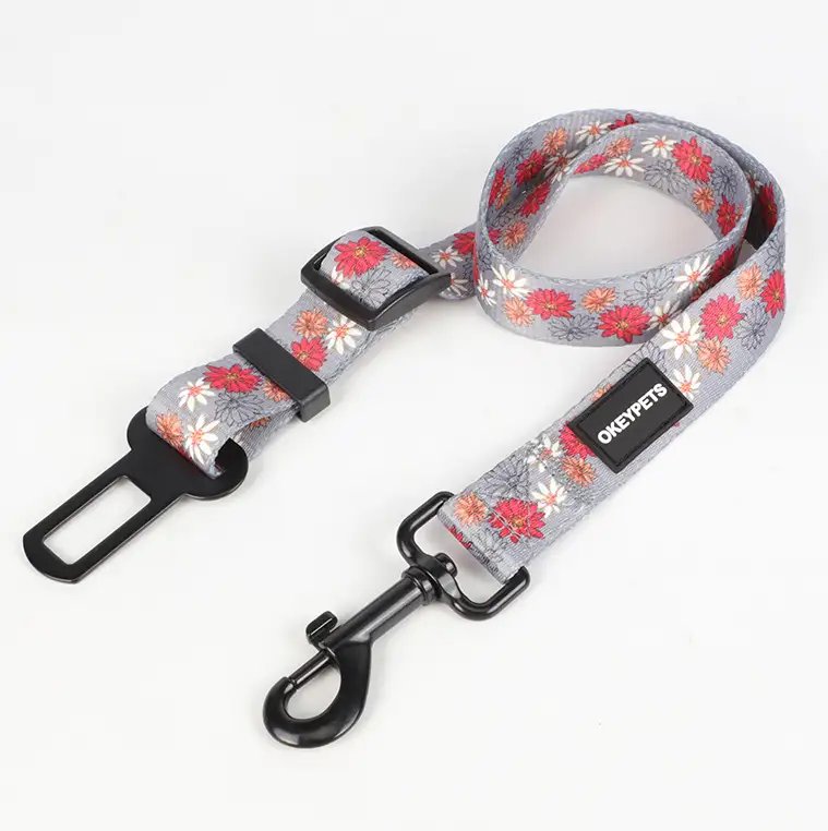 OKEYPETS - Vente en gros de laisses de sécurité imprimées et réglables pour chiens, ceintures de sécurité pour chiens, protection pour animaux de compagnie en voyage. Tous les produits 1