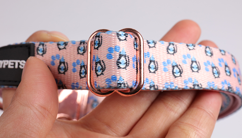 OKEYPETS - OKEYPETS Custom Reversible Quick Release D ring Soft Neoprene Padded Dog Doggy Collar Neoprene Dog Collar 14