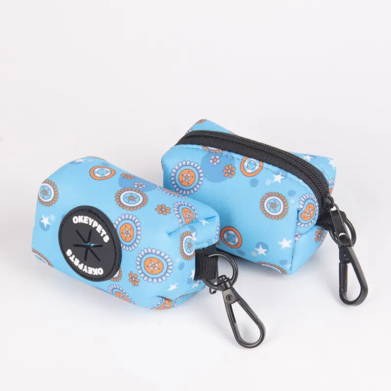 OKEYPETS - OKEYPETS Design Distributore portatile di sacchetti per escrementi di cane in neoprene Porta sacchetti per escrementi di cane Porta sacchetti per escrementi di cane 1