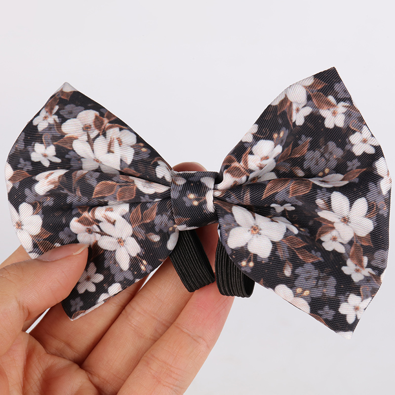 OKEYPETS Bandana pour chien avec nœud papillon et logo imprimé personnalisé, motif attrayant et design gratuit, accessoire pour animaux de compagnie 13