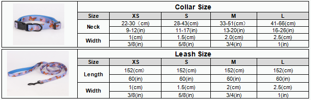 OKEYPETS Collier et laisse pour chien en néoprène sublimé avec quincaillerie de qualité supérieure et boucle de sécurité 10