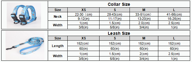 OKEYPETS - OKEYPETS Promóciós, strapabíró kutyanyakörv-póráz, mintás, puha, párnázott neoprén kisállatnyakörvek és pórázok, kisállatnyakörv-póráz/kutyahám készlet 10