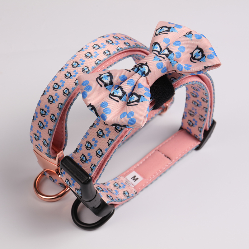 OKEYPETS Accessoires pour chiens - Nœud papillon amovible, élégant et luxueux pour le cou et le collier 14
