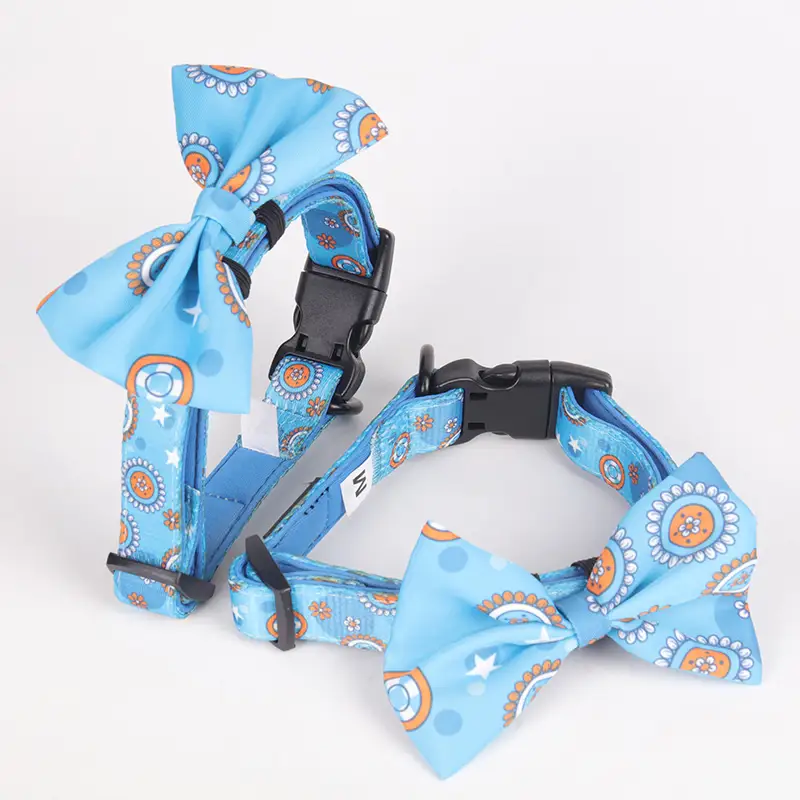 OKEYPETS - OKEYPETS Luxury Fashion Adjustable Personalize Padded Comfort Soft Neoprene Safety Pet Dog Collar Pet Collar 1