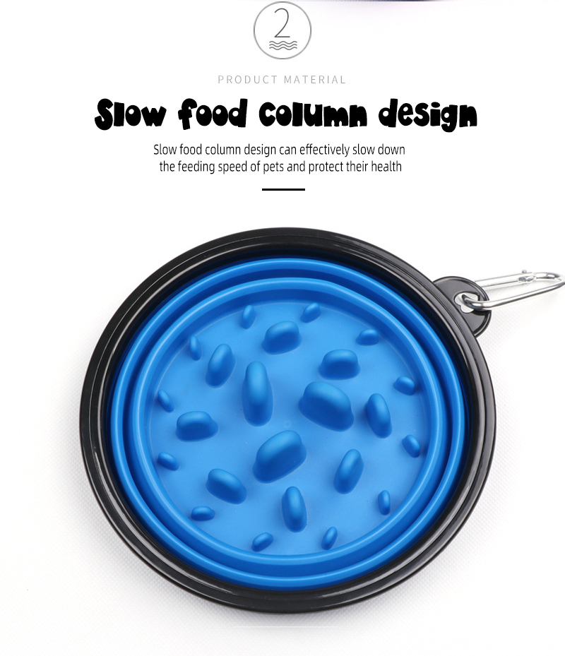 OKEYPETS - OKEYPETS gyártó kutyatál hordozható szilikon összecsukható kisállat lassú eledel tál kutyatál 11