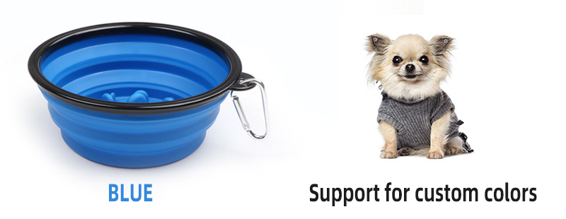 OKEYPETS - OKEYPETS gyártó kutyatál hordozható szilikon összecsukható kisállat lassú eledel tál kutyatál 17