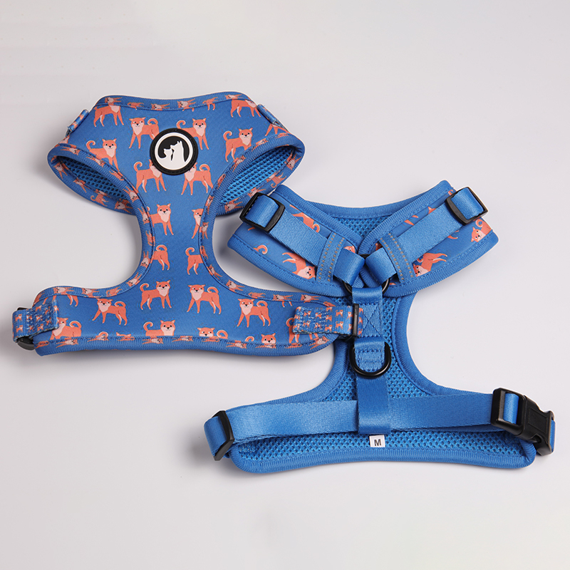 OKEYPETS - Colete acolchoado ajustável para cães OKEYPETS, ecológico, em poliéster, seguro e com estampa por sublimação, em neoprene. 9