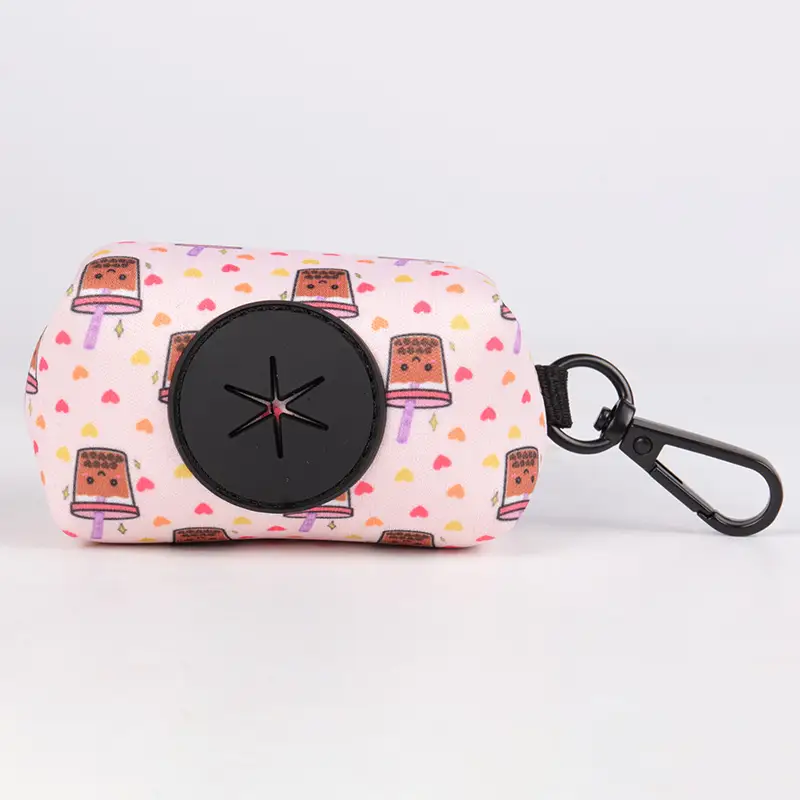 OKEYPETS - Sac à déjections canines OKEYPETS en néoprène épais, biodégradable et compostable, avec fermeture éclair et impression personnalisée. 1