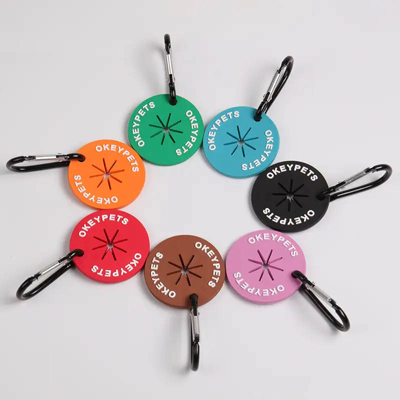 OKEYPETS - Distributeur de sacs à déjections canines portable et personnalisé OKEYPETS - Accessoire de transport mains libres avec clip - Clip pour sacs à déjections canines 1