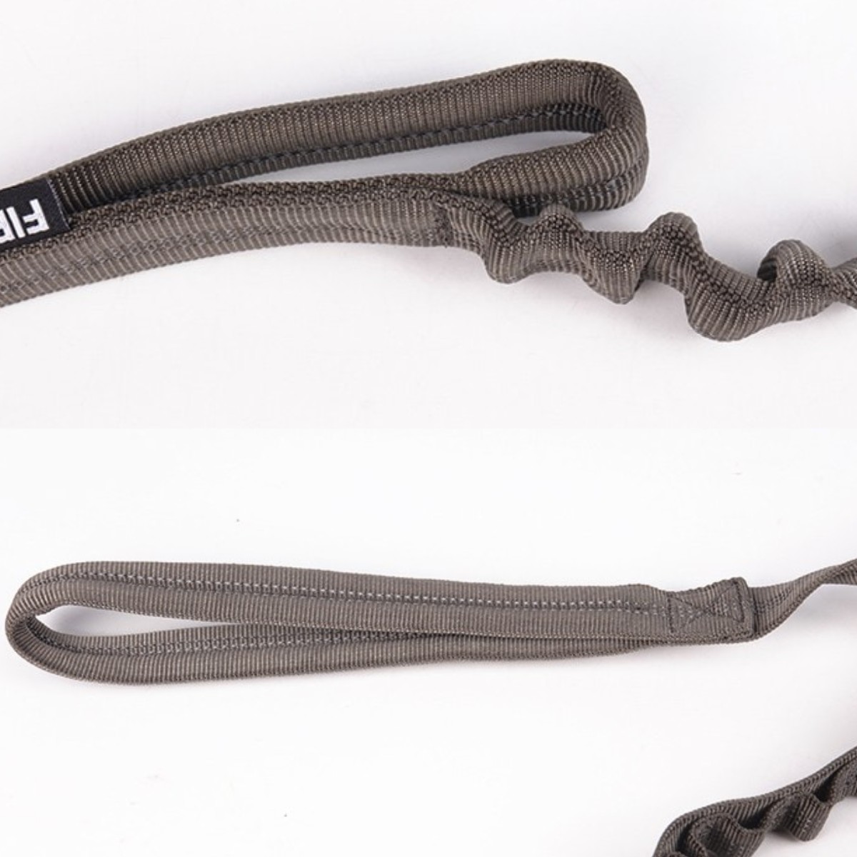 OKEYPETS - OKEYPETS Dwa uchwyty bezpieczeństwa Elastyczna, trwała, niestandardowa, odblaskowa, nylonowa smycz taktyczna dla psa z metalową klamrą 14