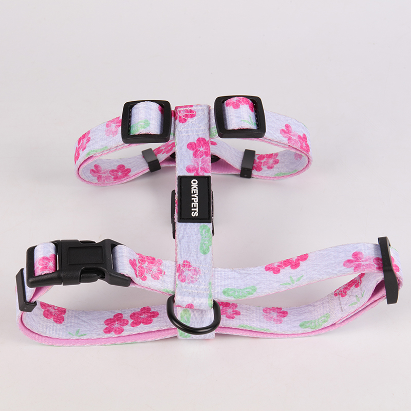 OKEYPETS - Harnais pour animaux de compagnie de taille standard OKEYPETS, ceinture confortable en polyester doux, harnais en sangle polyester. 17
