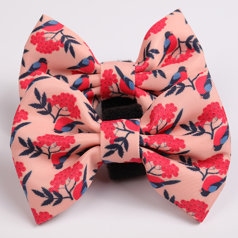 OKEYPETS Accessoires pour animaux de compagnie Nœud papillon imprimé en polyester pour chien de petite et moyenne taille, motif collier, accessoires pour animaux de compagnie 10