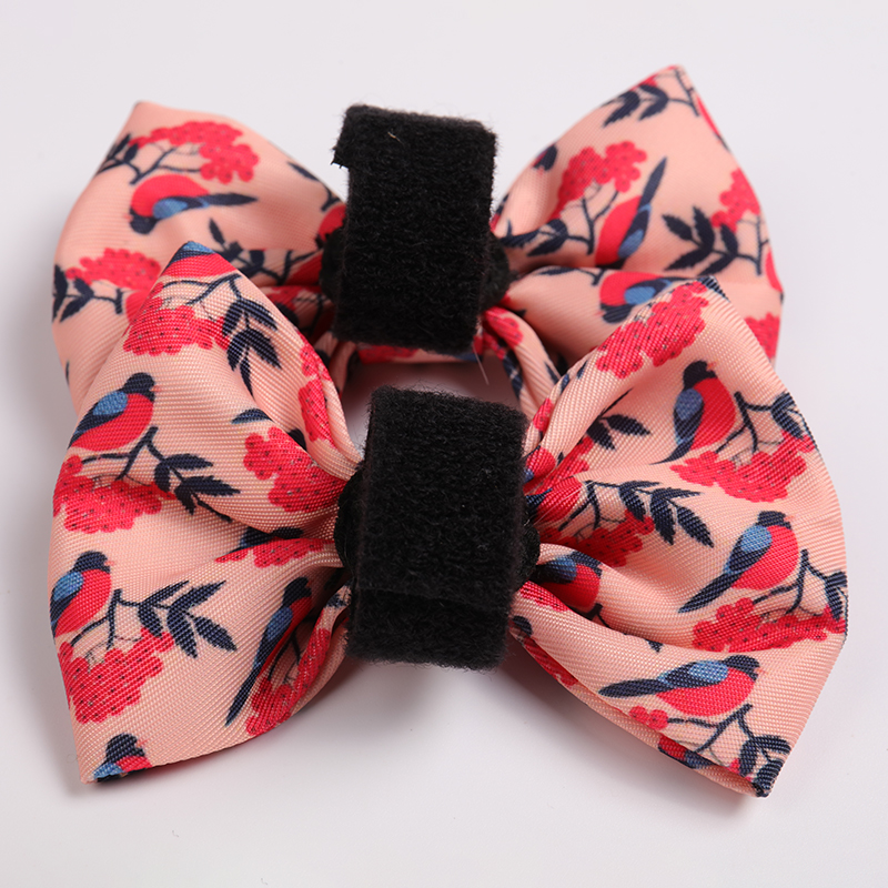 OKEYPETS Accessoires pour animaux de compagnie Nœud papillon imprimé en polyester pour chien de petite et moyenne taille, motif collier, accessoires pour animaux de compagnie 13