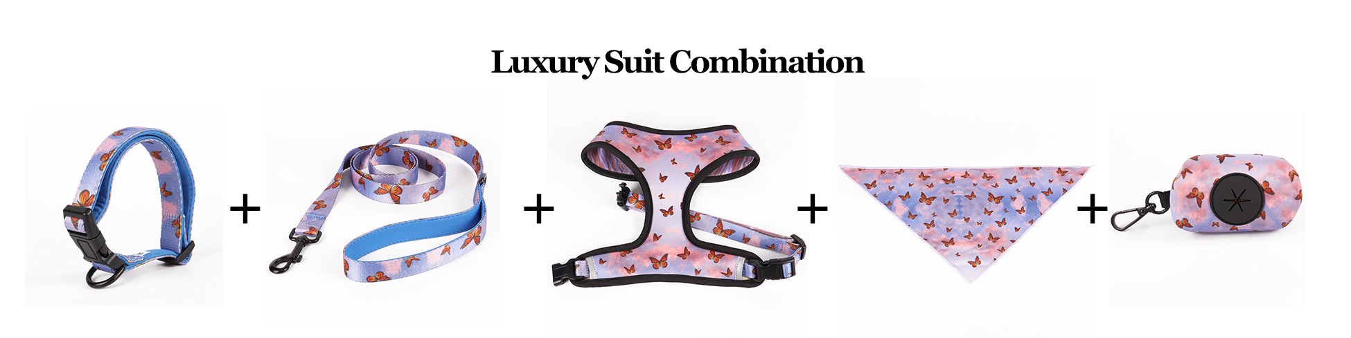 OKEYPETS Custom Pet Collar Sets Printing pattern Quick-Release Buckle Neoprene Mesh Dog Harness 8