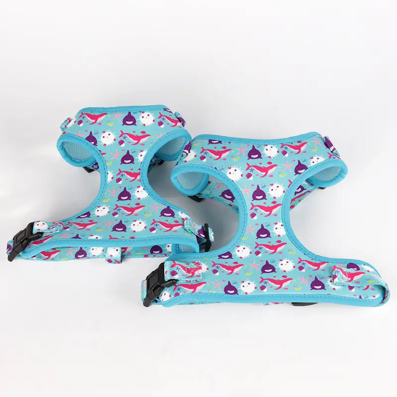 OKEYPETS - OKEYPETS Bekalan Vest Boleh Balik Haiwan Peliharaan Reka Bentuk Percuma Bercetak Abah-abah Anjing Bergaya Berlapik Abah-abah Anjing Neoprena 1