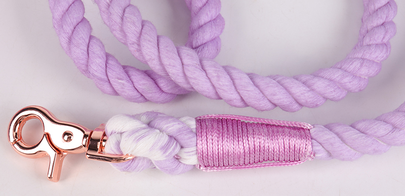 OKEYPETS - OKEYPETS Laisse d'entraînement anti-traction personnalisée et économique en coton résistant et tressé, en corde pour chien. 13