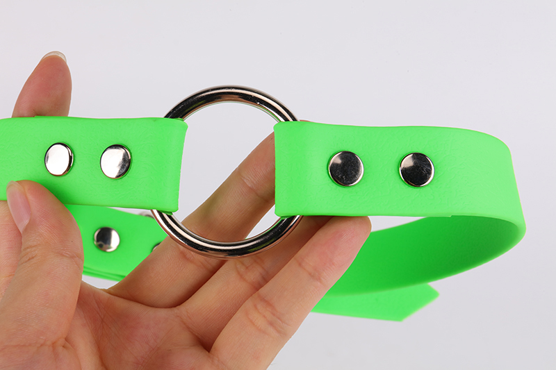 OKEYPETS - OKEYPETS Engros Brugerdefineret Logo Kraftig Holdbar Justerbar Holdbar Belagt Webbing PVC Vandtæt Hundehalsbånd Kæledyrshalsbånd 10