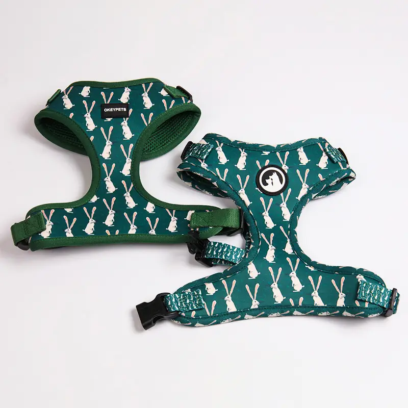 OKEYPETS - OKEYPETS Dog Walking Harness Manufacture Custom Design Personalized Reversible Breathable Mesh Backpack For Dogs Harness Neoprene Dog Harness 1