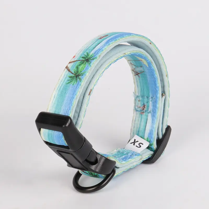 OKEYPETS - OKEYPETS Kvalitní, silný, roztomilý, reklamní, odolný, polstrovaný, prodyšný, neoprenový, barevný, na zakázku, designový obojek pro psy, obojek pro domácí mazlíčky 1