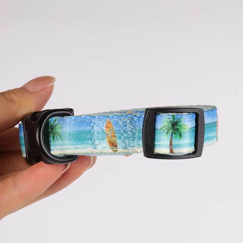 OKEYPETS - OKEYPETS Kvalitní, silný, roztomilý, reklamní, odolný, polstrovaný, prodyšný, neoprenový, barevný, na zakázku, designový obojek pro psy, obojek pro domácí mazlíčky 12