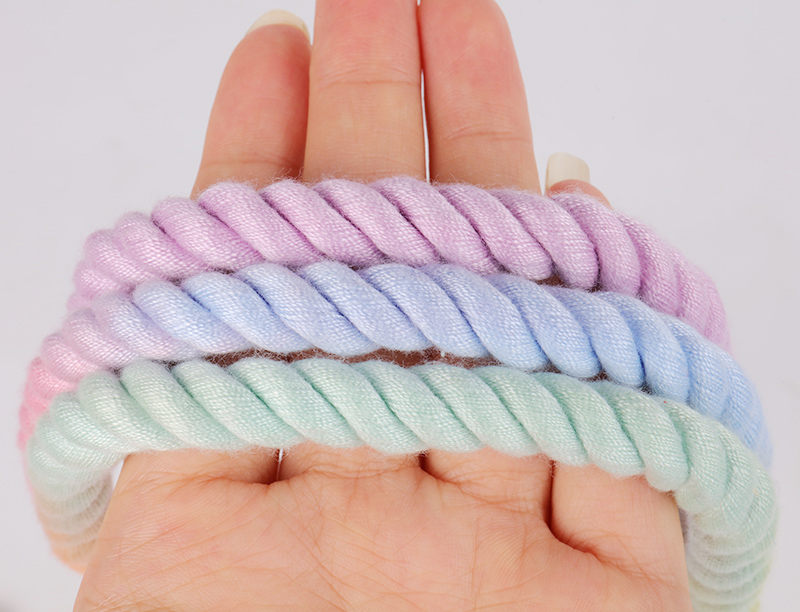 OKEYPETS - OKEYPETS Nouvelles laisses pour animaux de compagnie faites à la main, écologiques et sécuritaires, en corde de coton à couleur ombrée réglable. 11