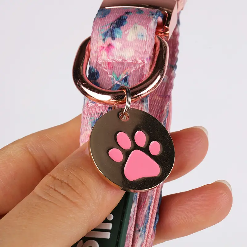 OKEYPETS - OKEYPETS Fabricant de médailles pour chiens avec logo gravé, recto et verso, couleurs vives et élégantes, accessoires pour animaux de compagnie 1