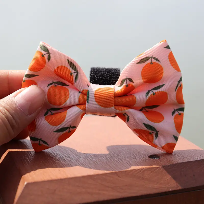 OKEYPETS - OKEYPETS Nœud papillon personnalisé en polyester pour animaux de compagnie, imprimé avec un joli motif, pour chien, accessoire de collier. 1