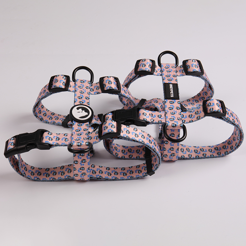 OKEYPETS - Corak Rekaan Percuma abah-abah anjing berwarna-warni poliester tahan lama boleh terbalik abah-abah anjing kecil dengan logo Abah-abah Anyaman Poliester1 9