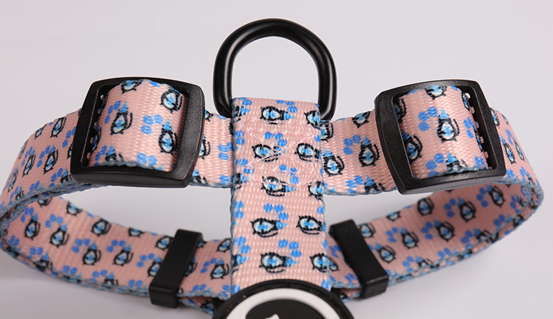 OKEYPETS - Corak Rekaan Percuma abah-abah anjing berwarna-warni poliester tahan lama boleh terbalik abah-abah anjing kecil dengan logo Abah-abah Anyaman Poliester1 11