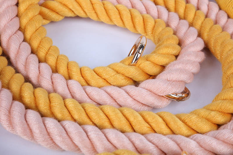 OKEYPETS - OKEYPETS Versenyképes árú, többfunkciós, luxus, egyedi, divatos, állítható pamut kutyapóráz, színes kötéllel, kutyapóráz 10