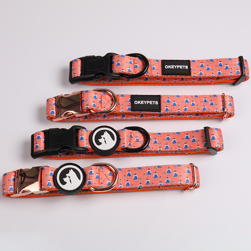 OKEYPETS - Premium Adjustable Dog Collar Soft Neoprene Padded Polyester Pet Collar With Quick-Release Buckle Neoprene Dog Collar 11